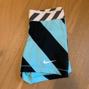 Nike striped workout spanks